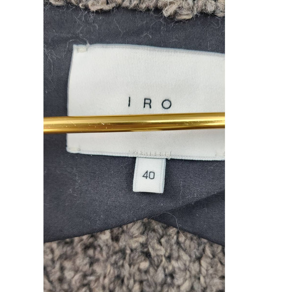 IRO Campbell Open-front Bouclé Cardigan Wool Mohair Blend Size 40 Large - Picture 13 of 15